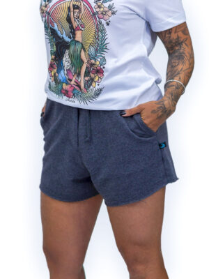 Shorts Moletinho Grafite