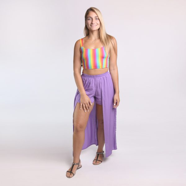 Saia shorts longa lilás - Image 4