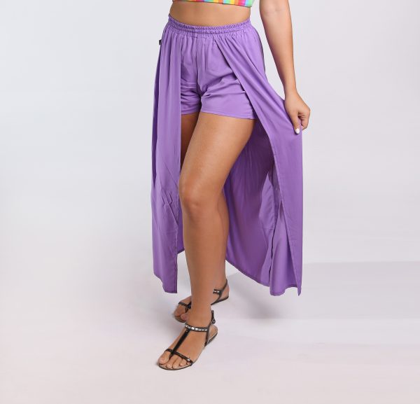 Saia shorts longa lilás - Image 2
