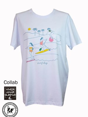 Camiseta Surf Day em Collab Sicrupt e Viver.Amar.Surfar