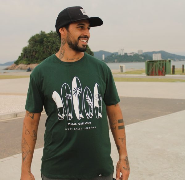 Camiseta Magic Quiver Verde Musgo